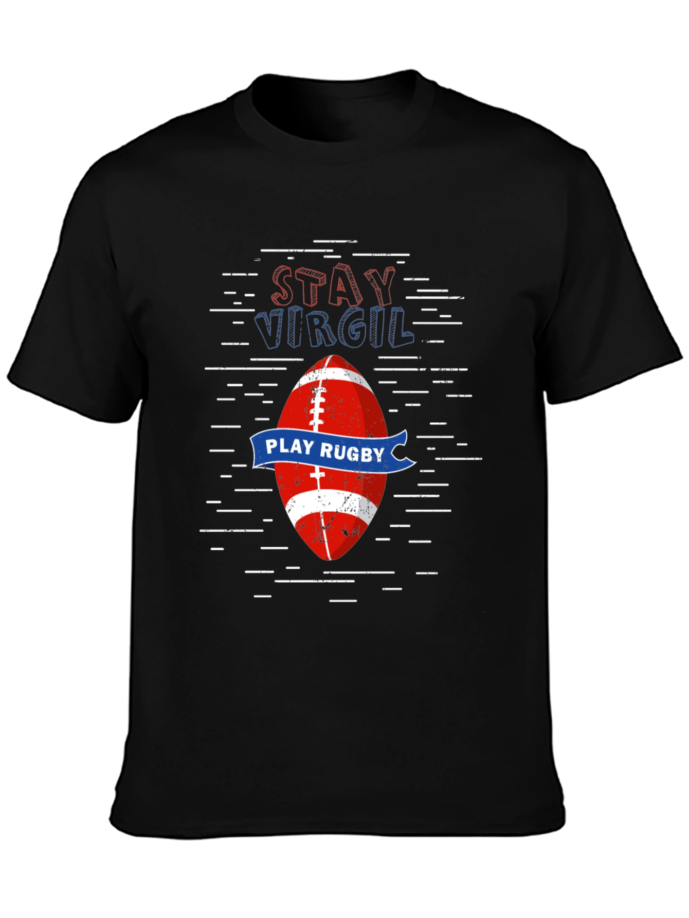 Stay Virgil Rugby T-Shirt -  Comfortable Cotton Tee