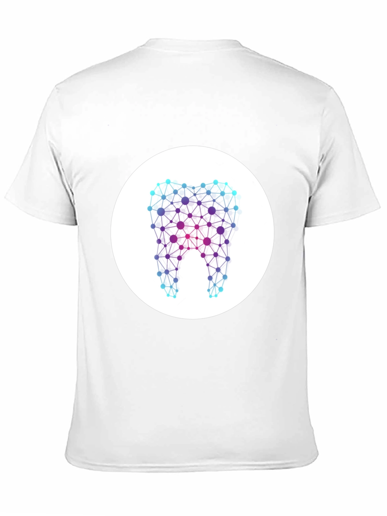 Abstract Tooth Graphic Tee - Stylish & Unique Design