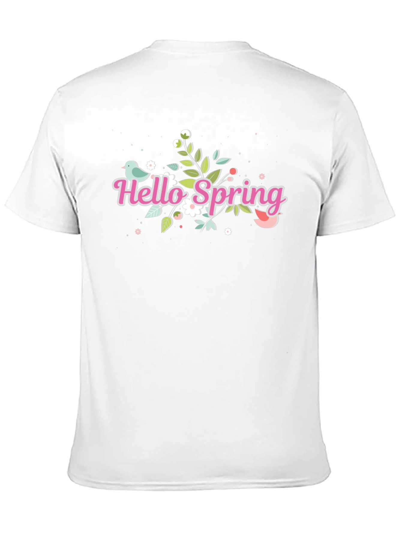 Hello Spring Black T-Shirt