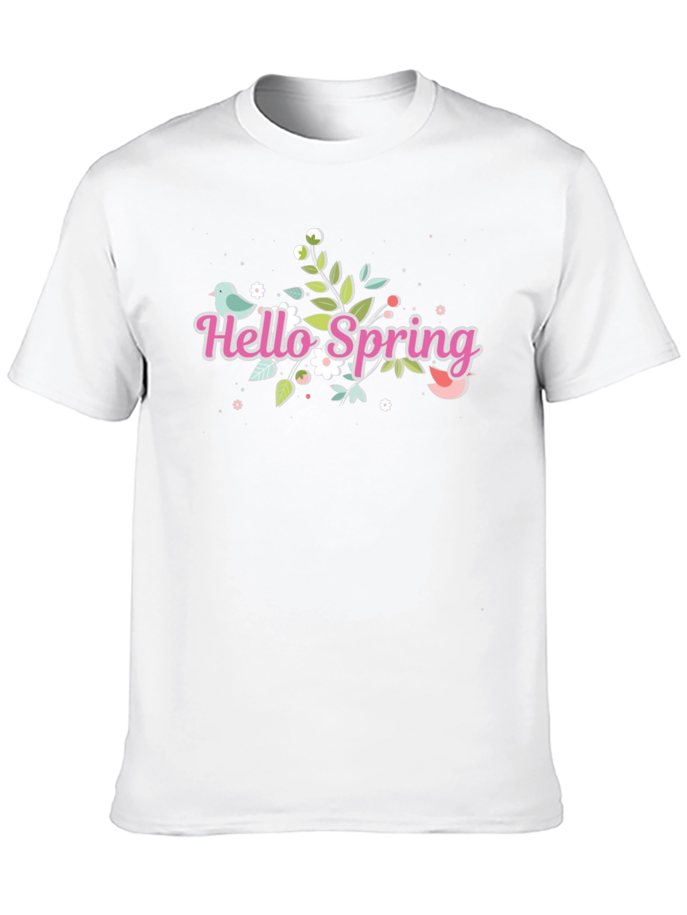 Hello Spring Black T-Shirt