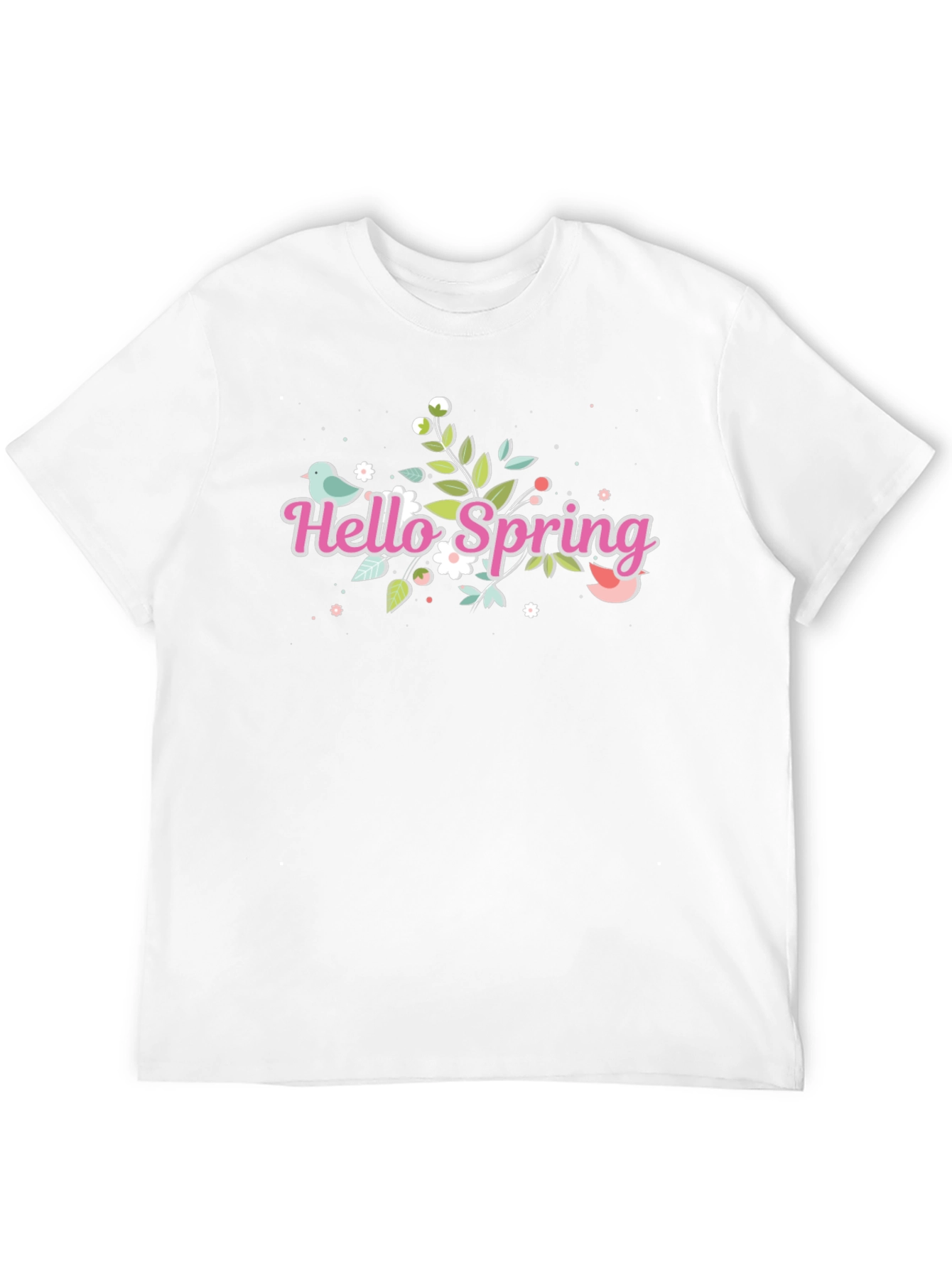 Hello Spring Black T-Shirt