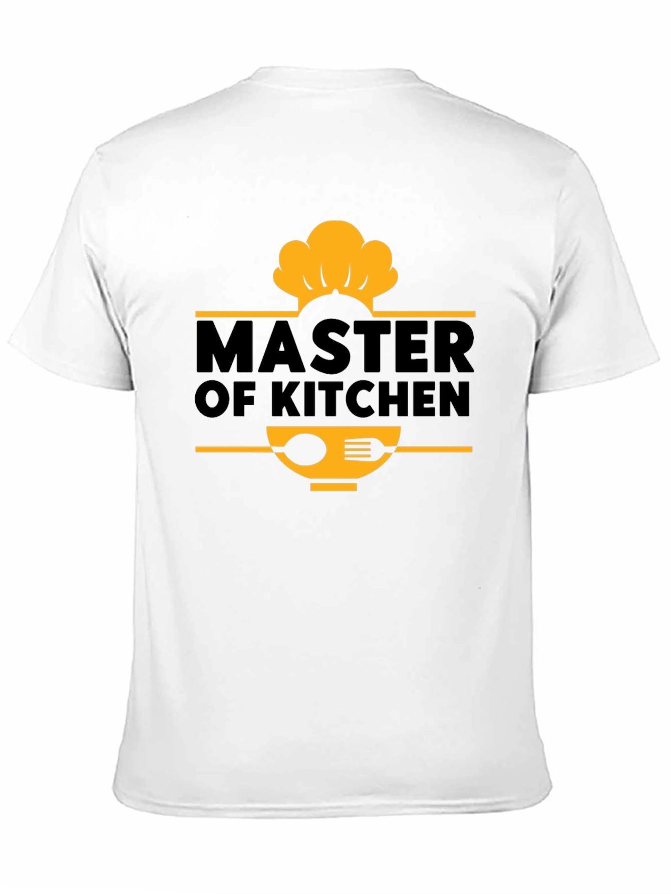 Master of Kitchen Chef T-Shirt - Black Cotton