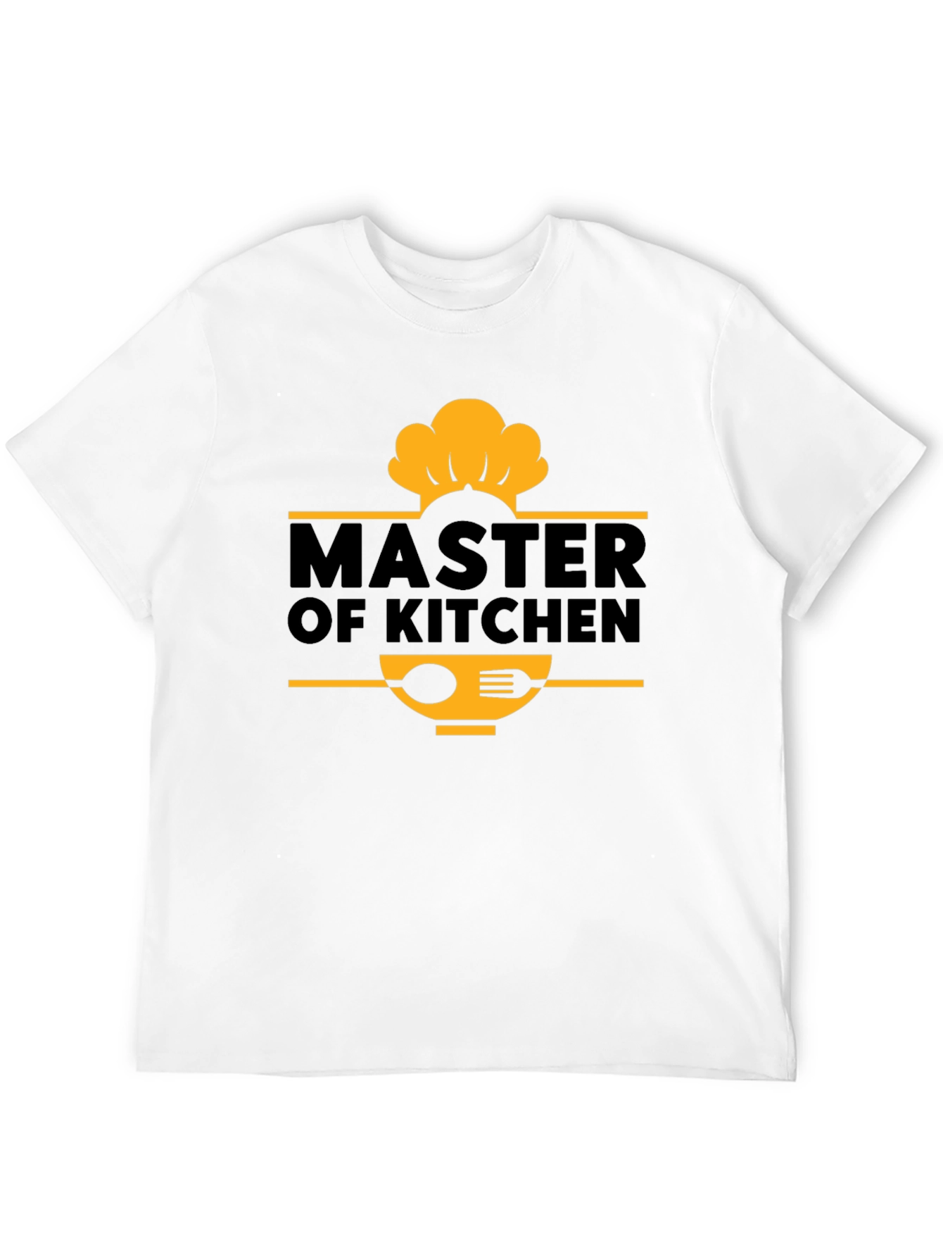 Master of Kitchen Chef T-Shirt - Black Cotton