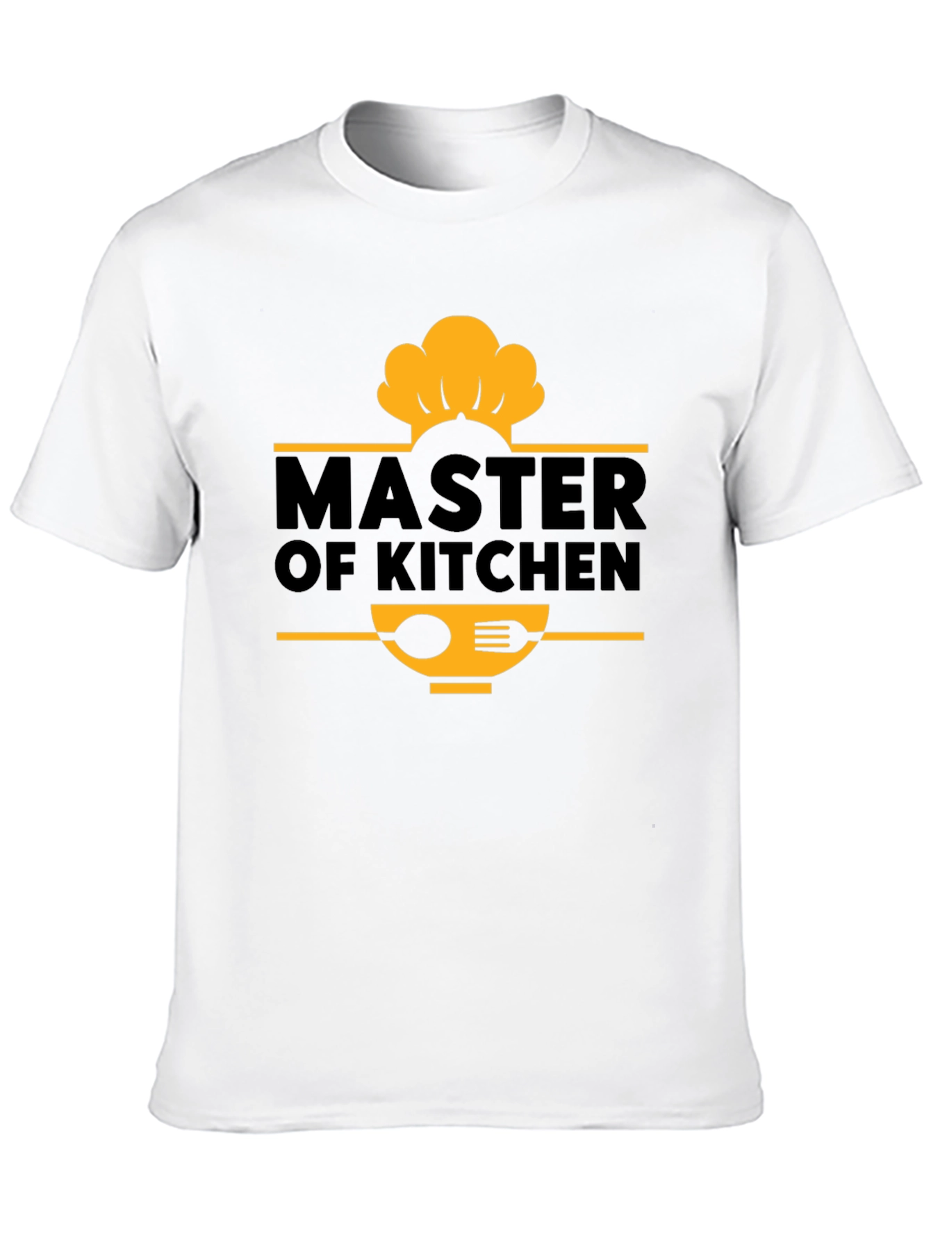 Master of Kitchen Chef T-Shirt - Black Cotton