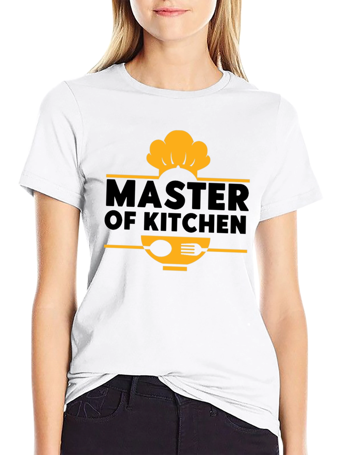 Master of Kitchen Chef T-Shirt - Black Cotton