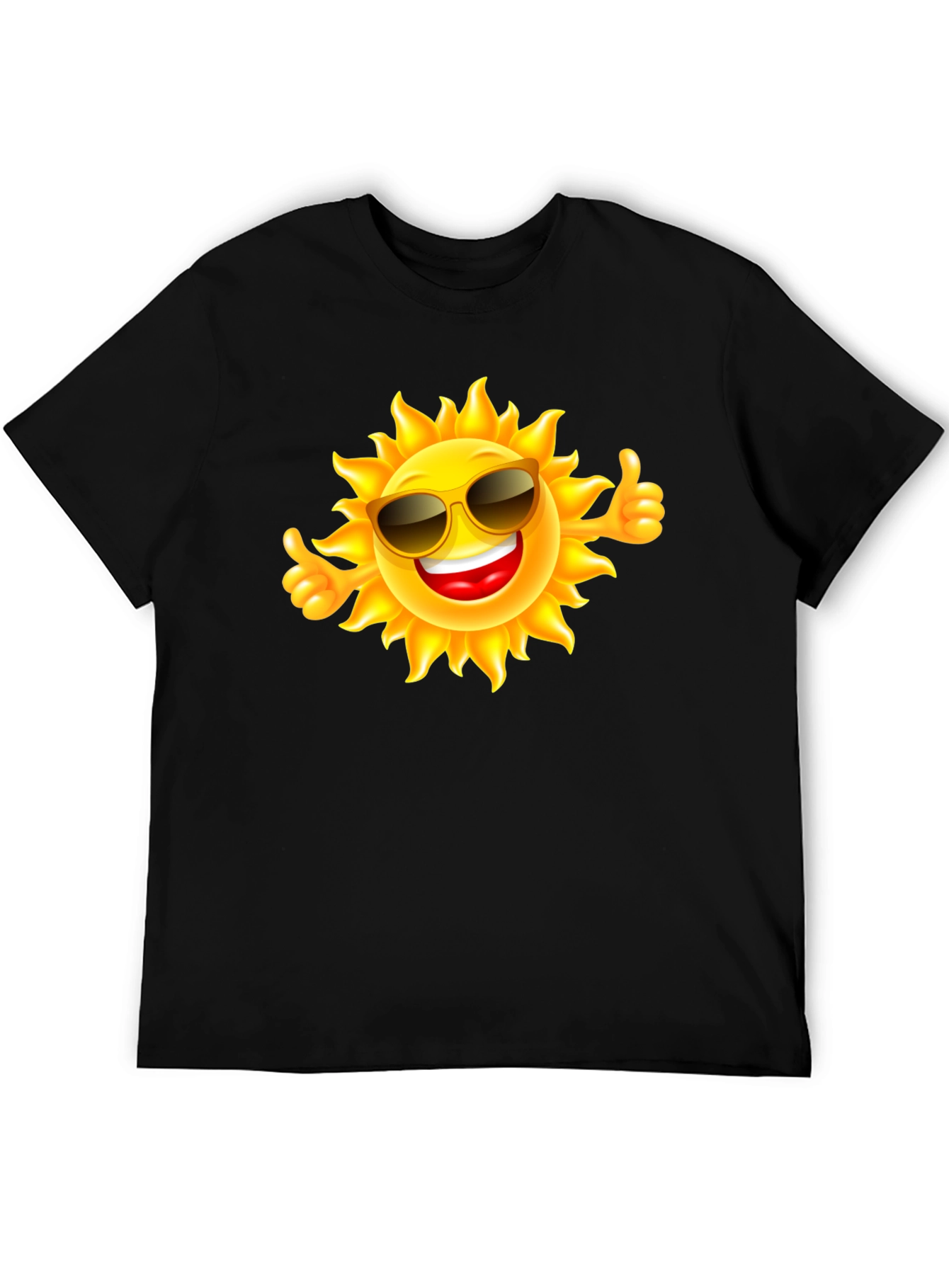 Sunny Vibes Black T-Shirt