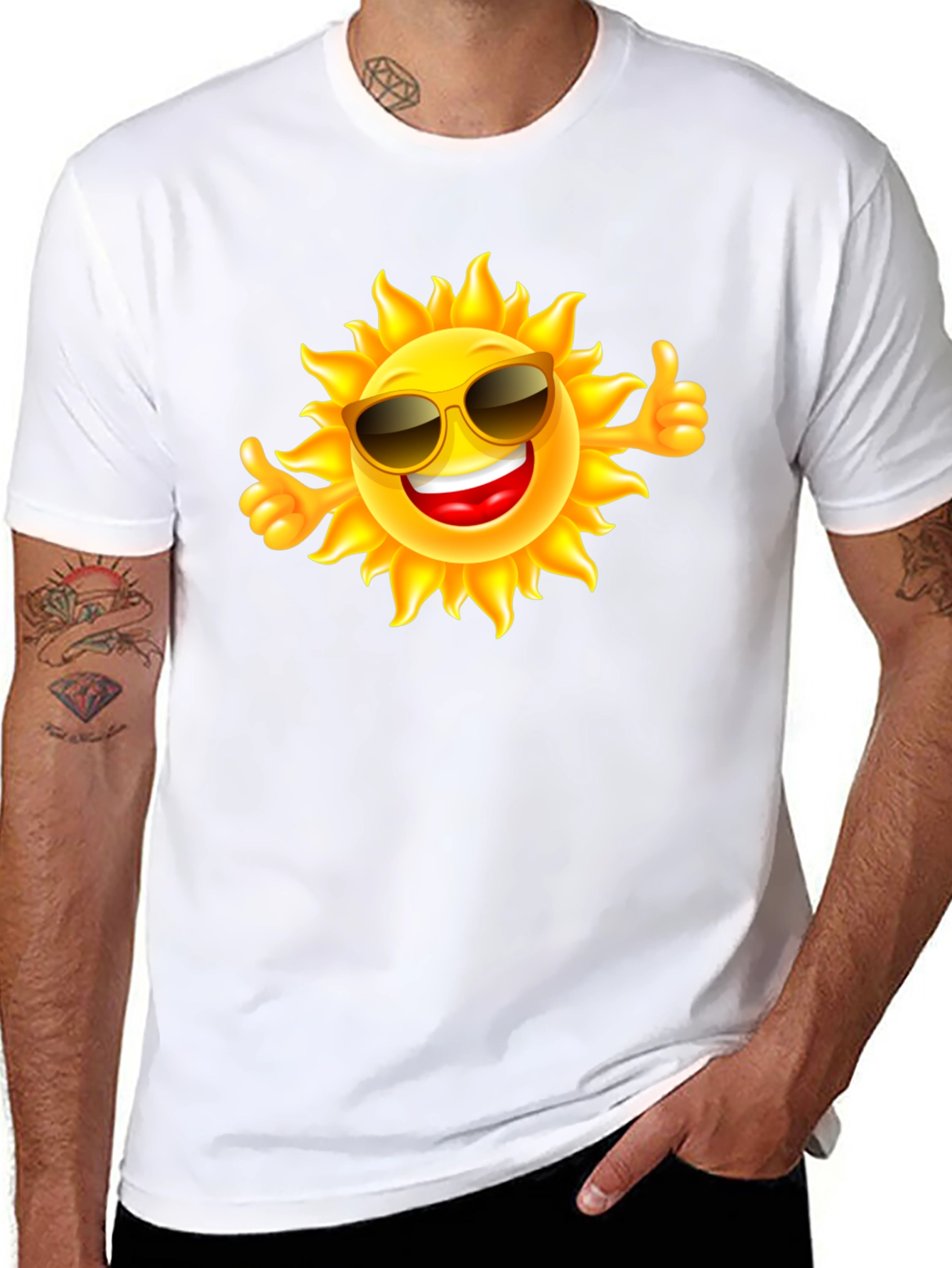 Sunny Vibes Black T-Shirt
