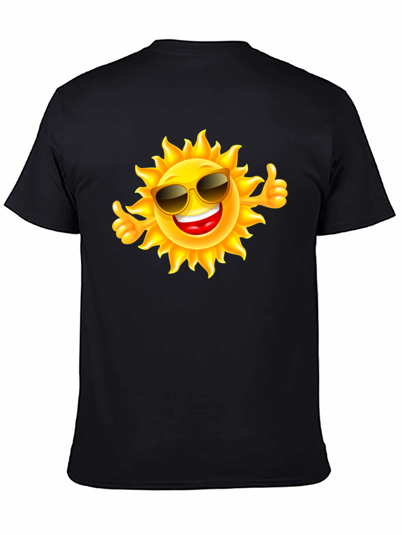 Sunny Vibes Black T-Shirt