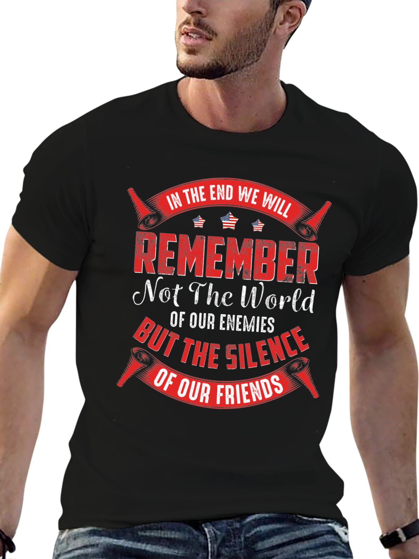 Patriotic Silence of Our Friends Graphic T-Shirt