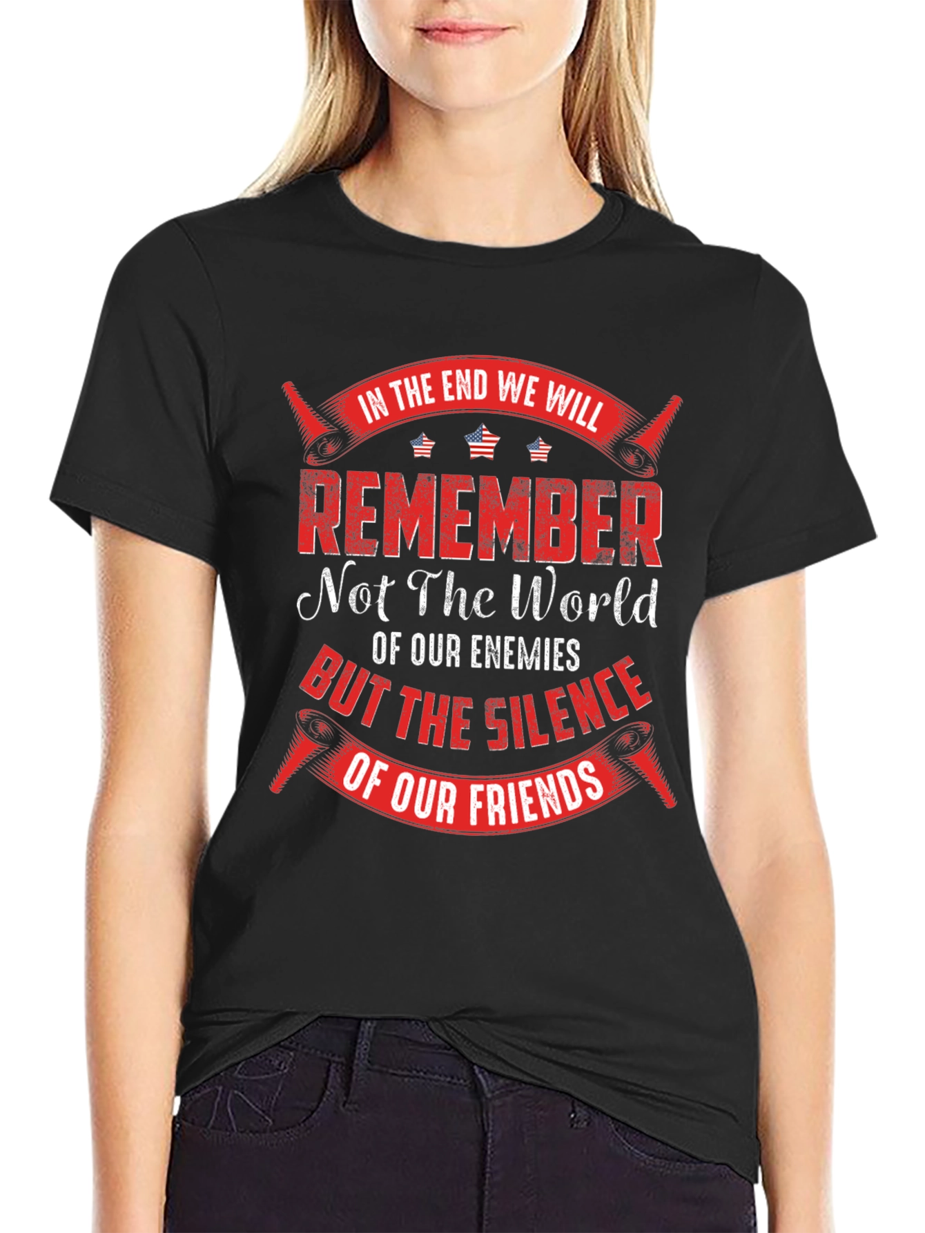 Patriotic Silence of Our Friends Graphic T-Shirt