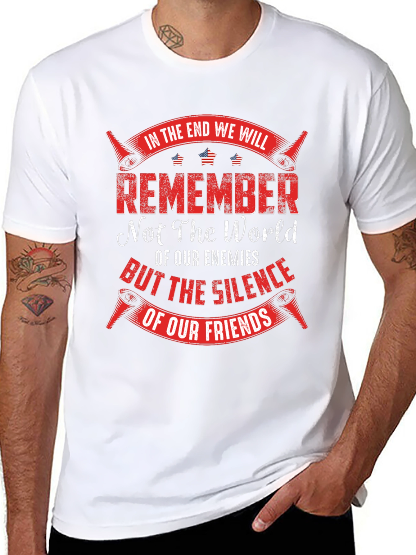 Patriotic Silence of Our Friends Graphic T-Shirt