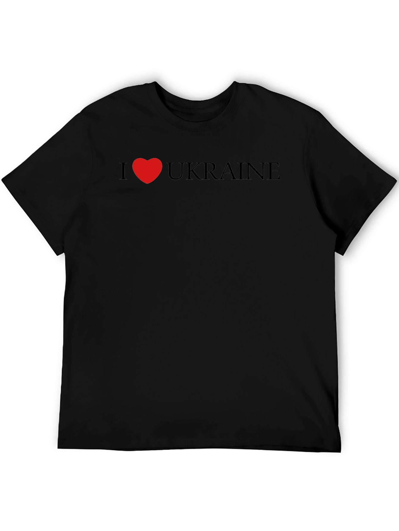 I Heart Ukraine Graphic Tee - Black
