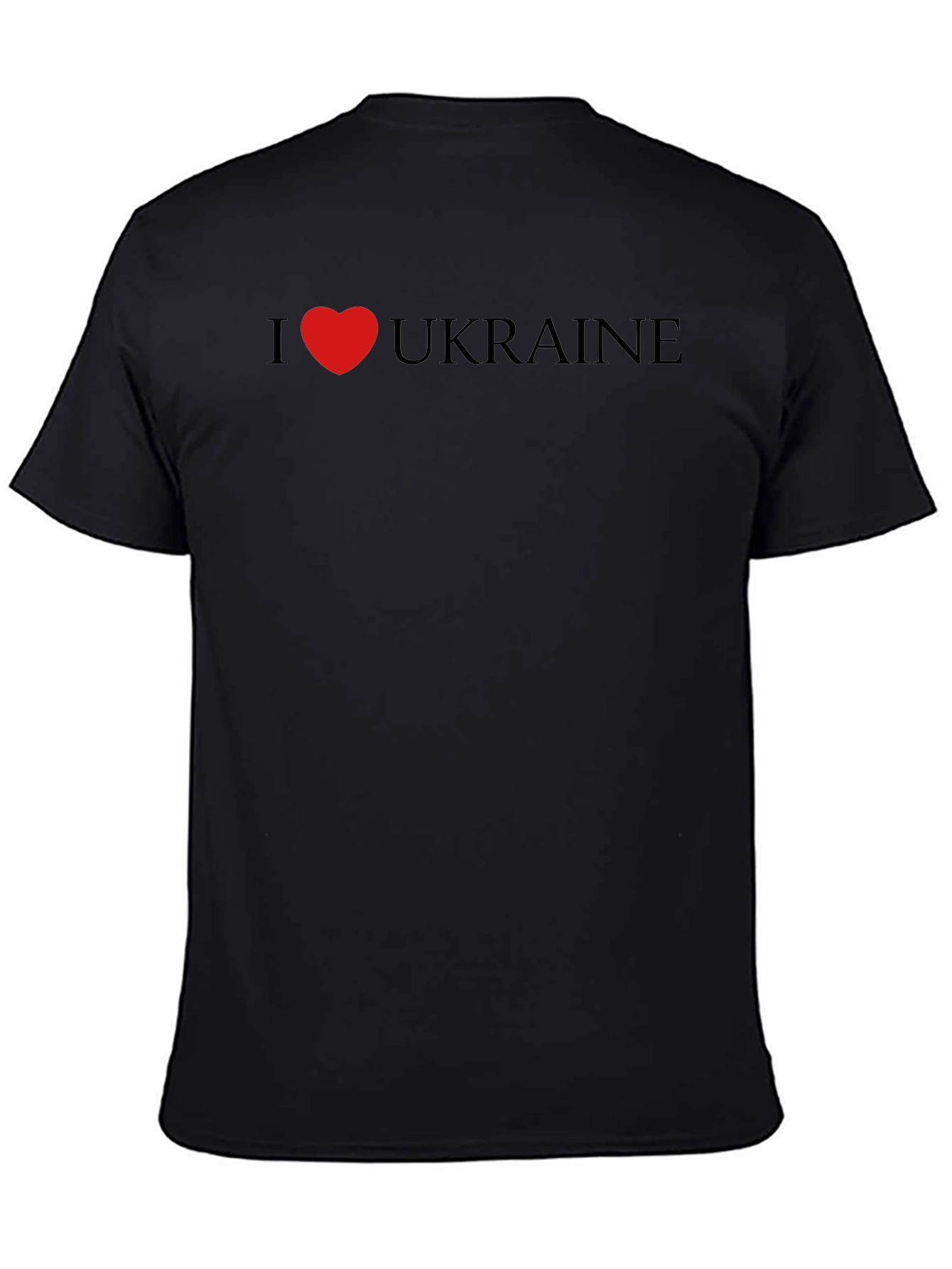 I Heart Ukraine Graphic Tee - Black
