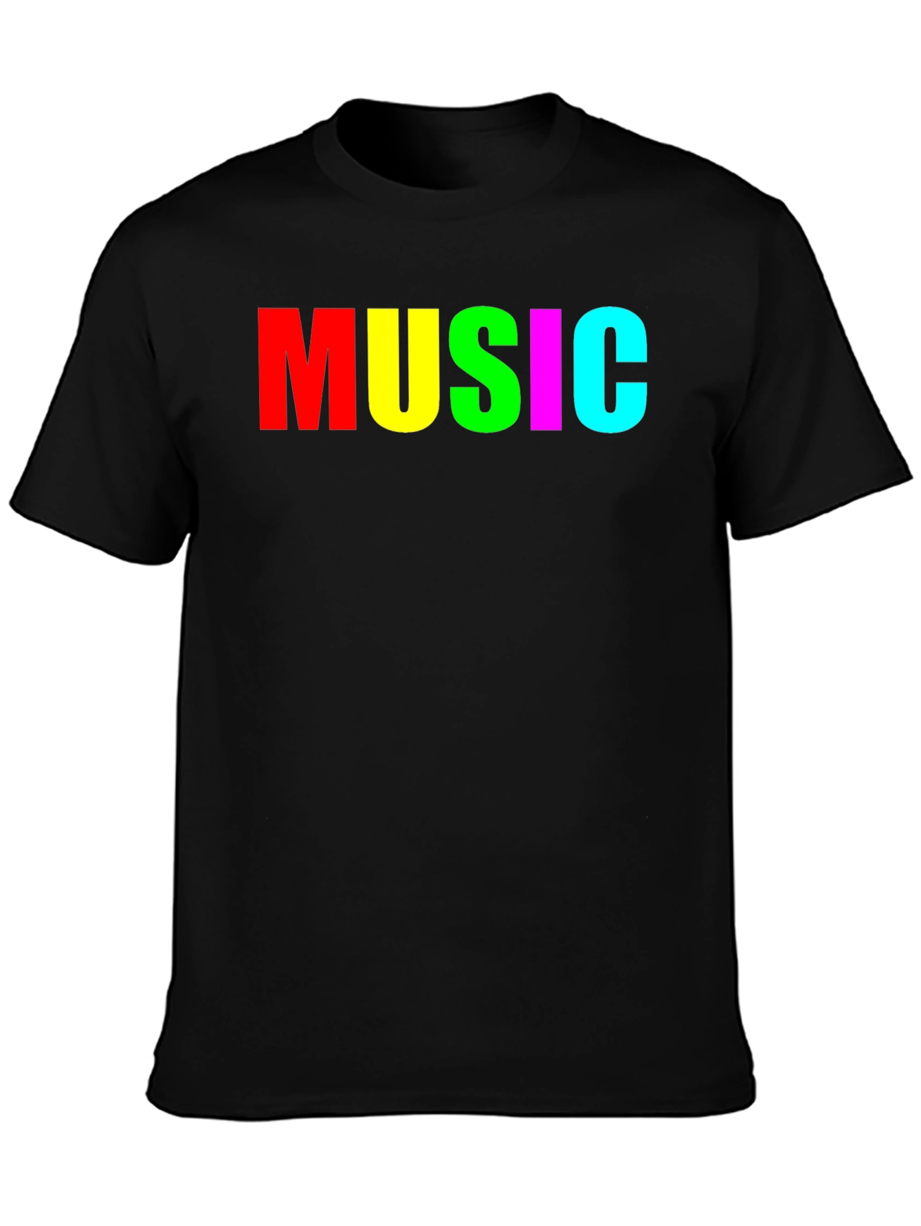 Colorful MUSIC Graphic Tee