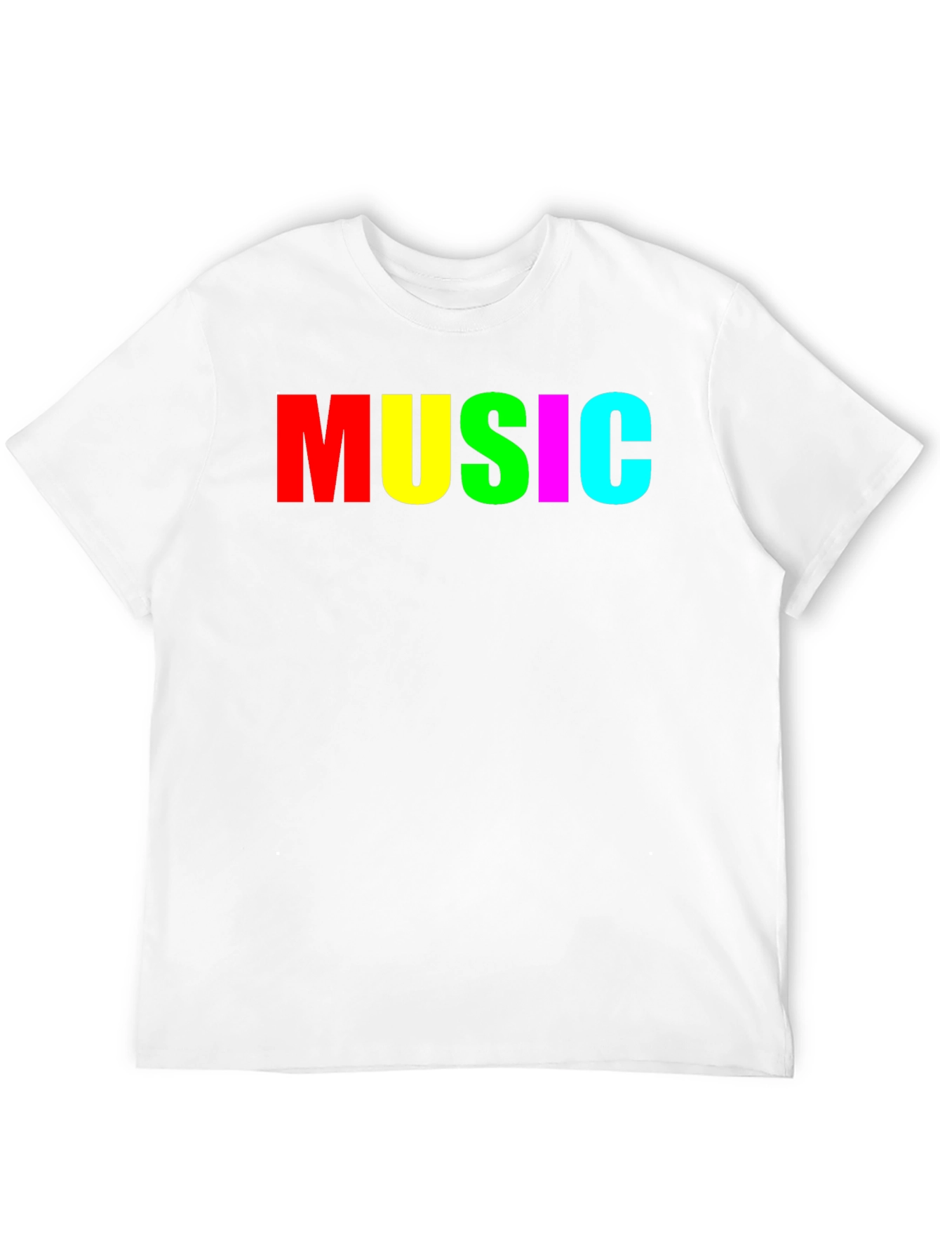 Colorful MUSIC Graphic Tee