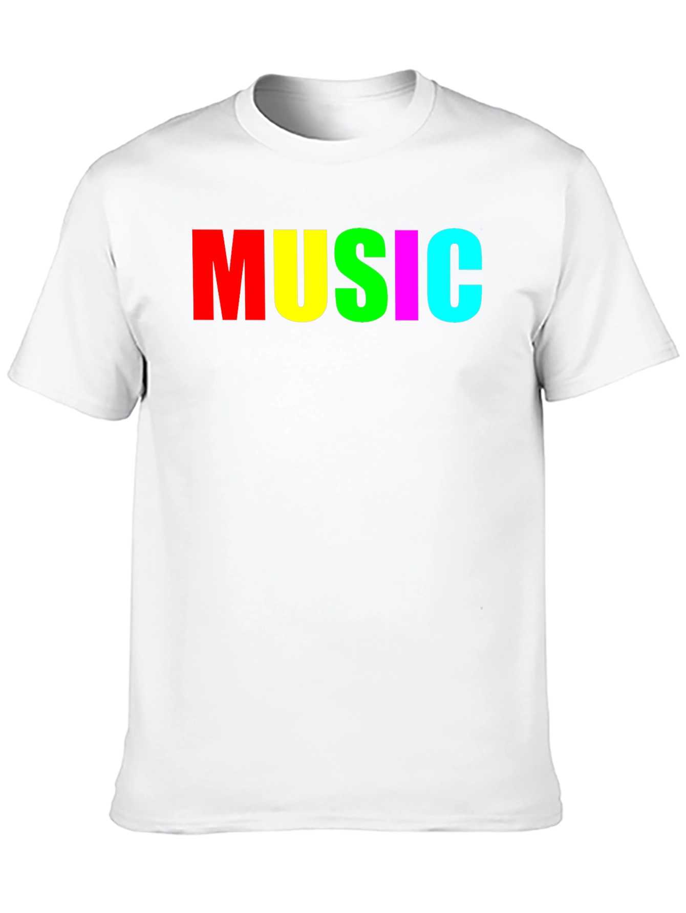 Colorful MUSIC Graphic Tee