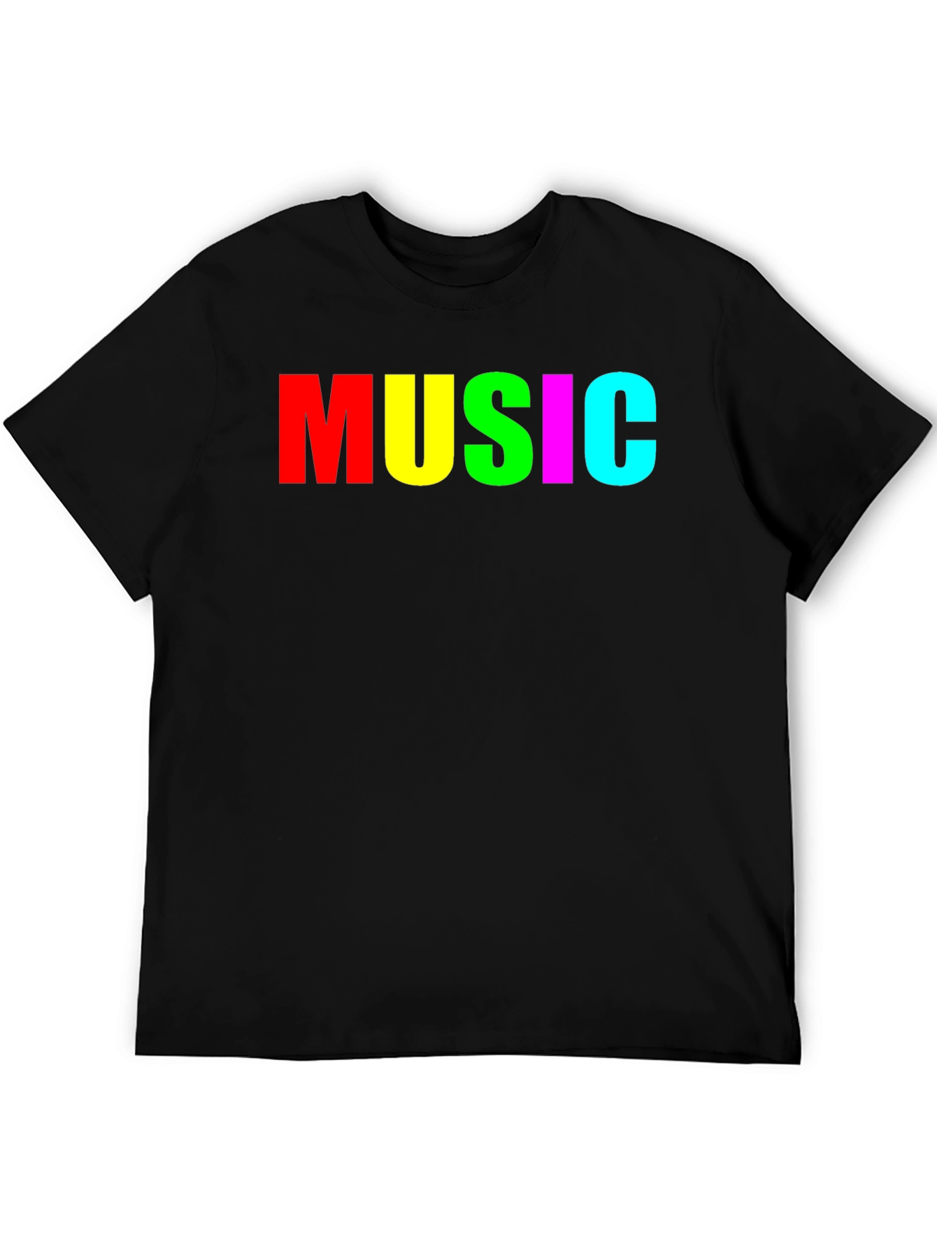 Colorful MUSIC Graphic Tee