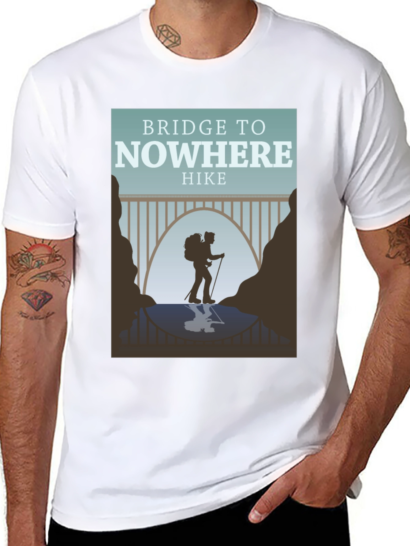 Bridge to Nowhere Hike T-Shirt - Adventure Apparel