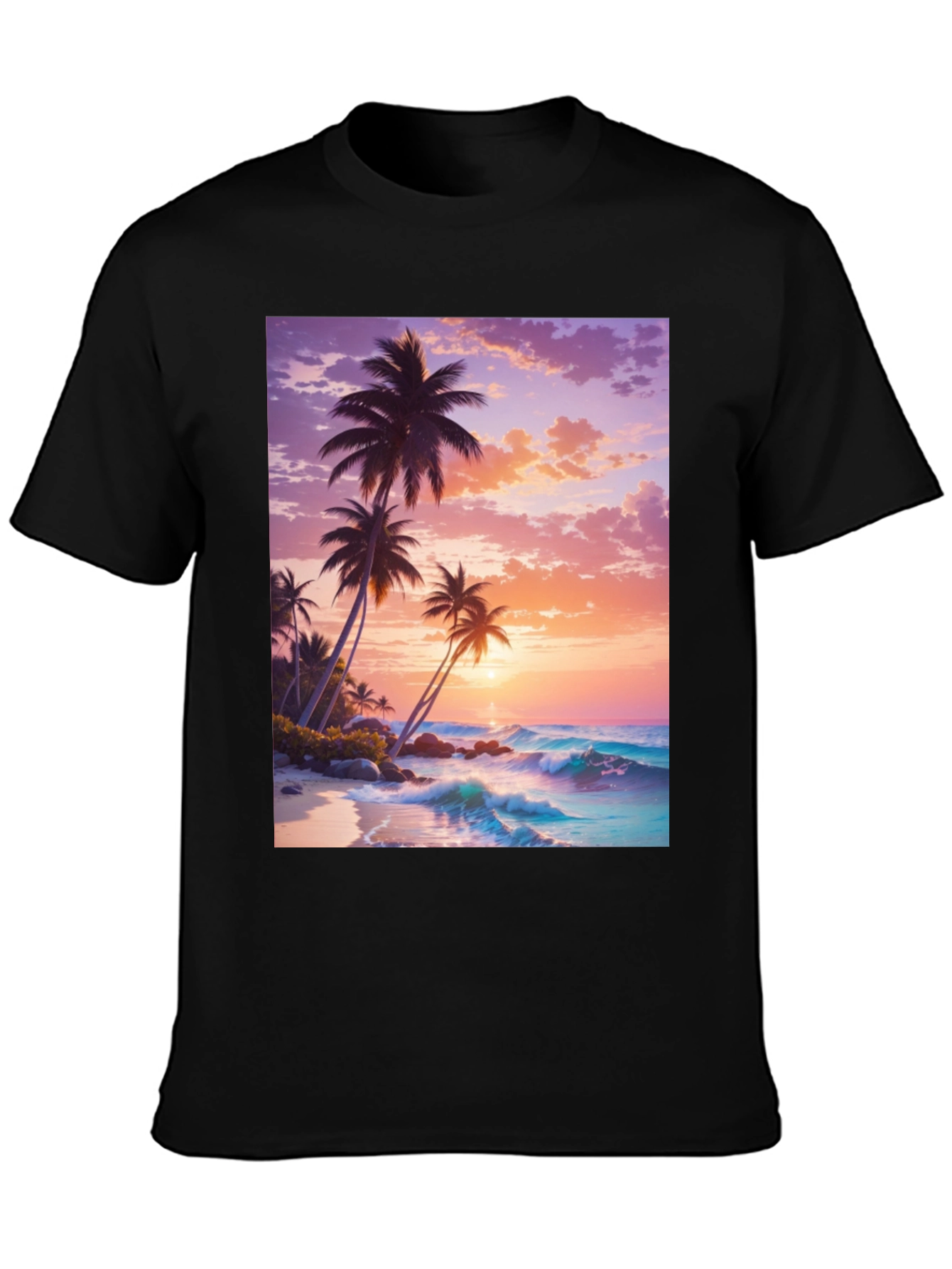 Sunset Palm Tree Graphic Tee
