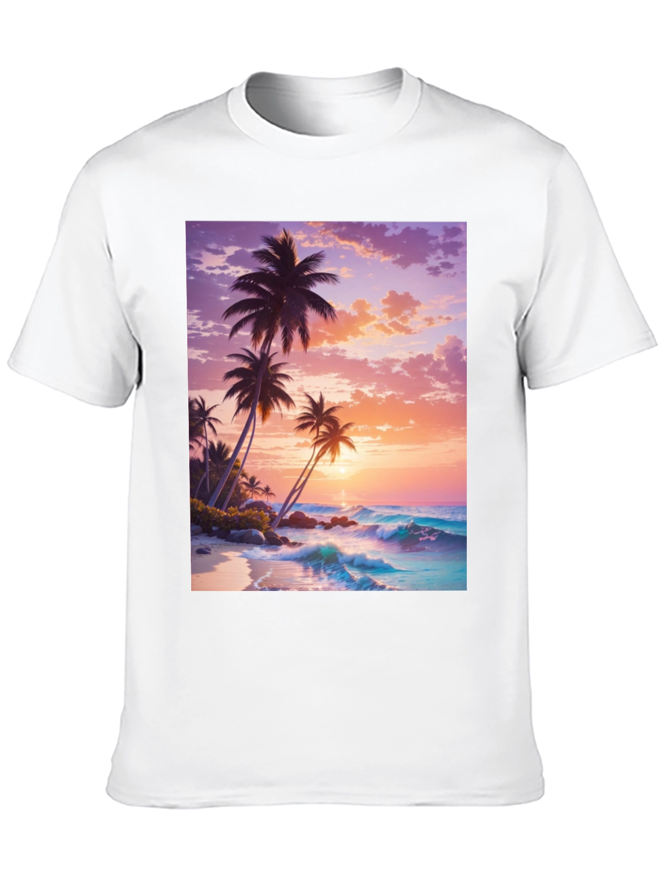 Sunset Palm Tree Graphic Tee