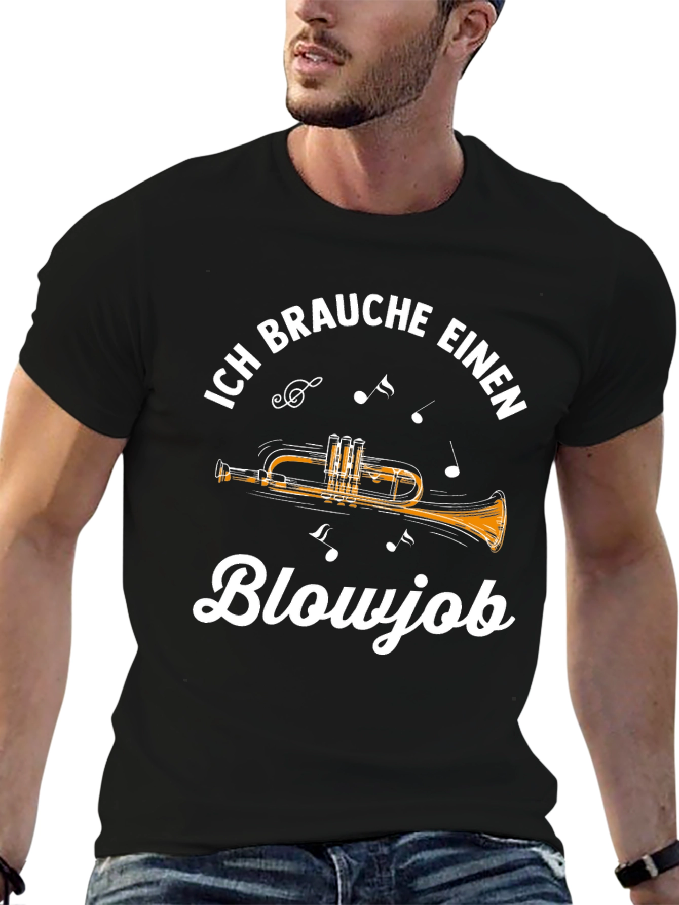 Ich Brauche Einen Blowjob Trumpet T-Shirt