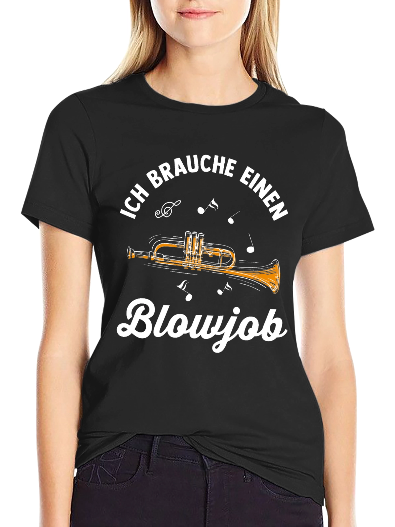 Ich Brauche Einen Blowjob Trumpet T-Shirt