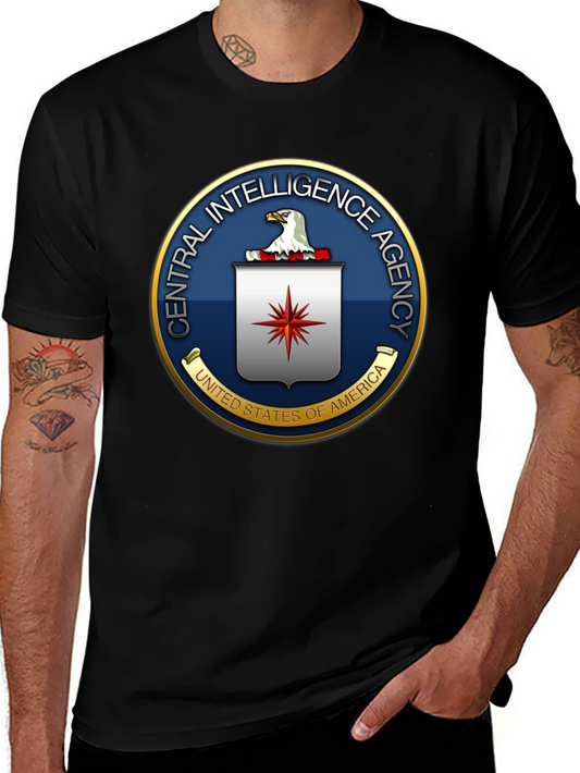 CIA Logo Graphic T-Shirt - Black