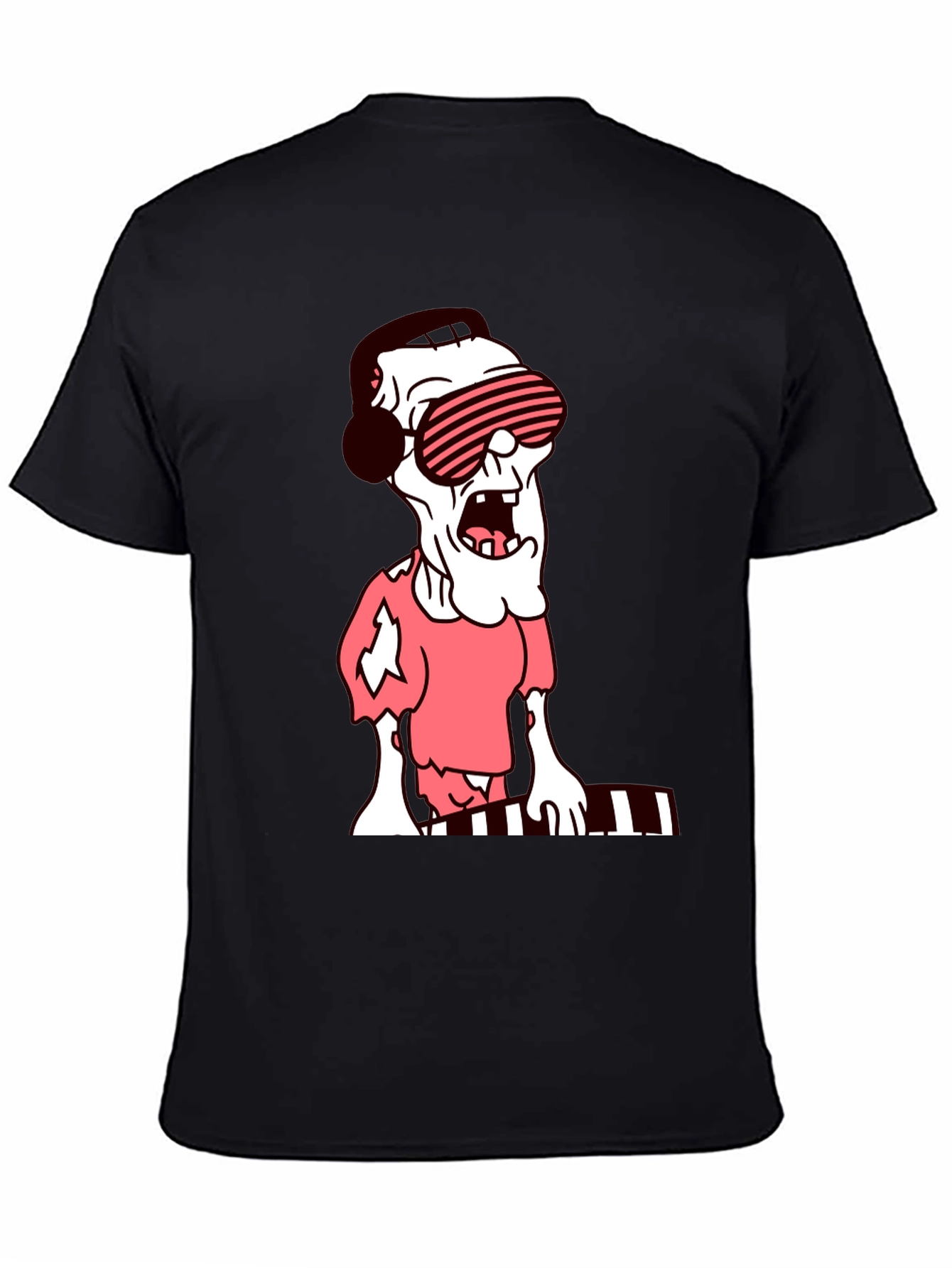 Zombie DJ Graphic T-Shirt - Unique Music Lover Tee