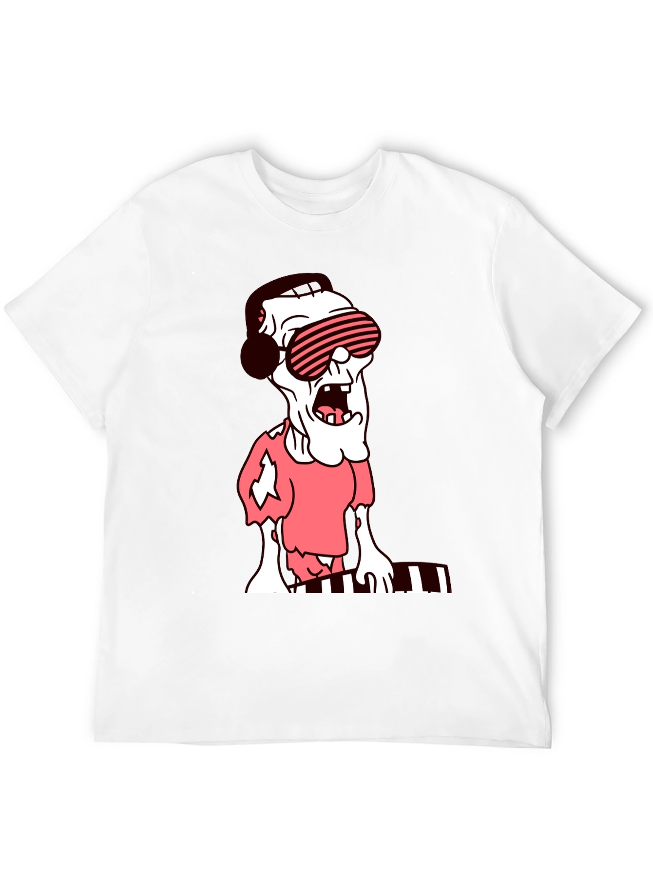 Zombie DJ Graphic T-Shirt - Unique Music Lover Tee