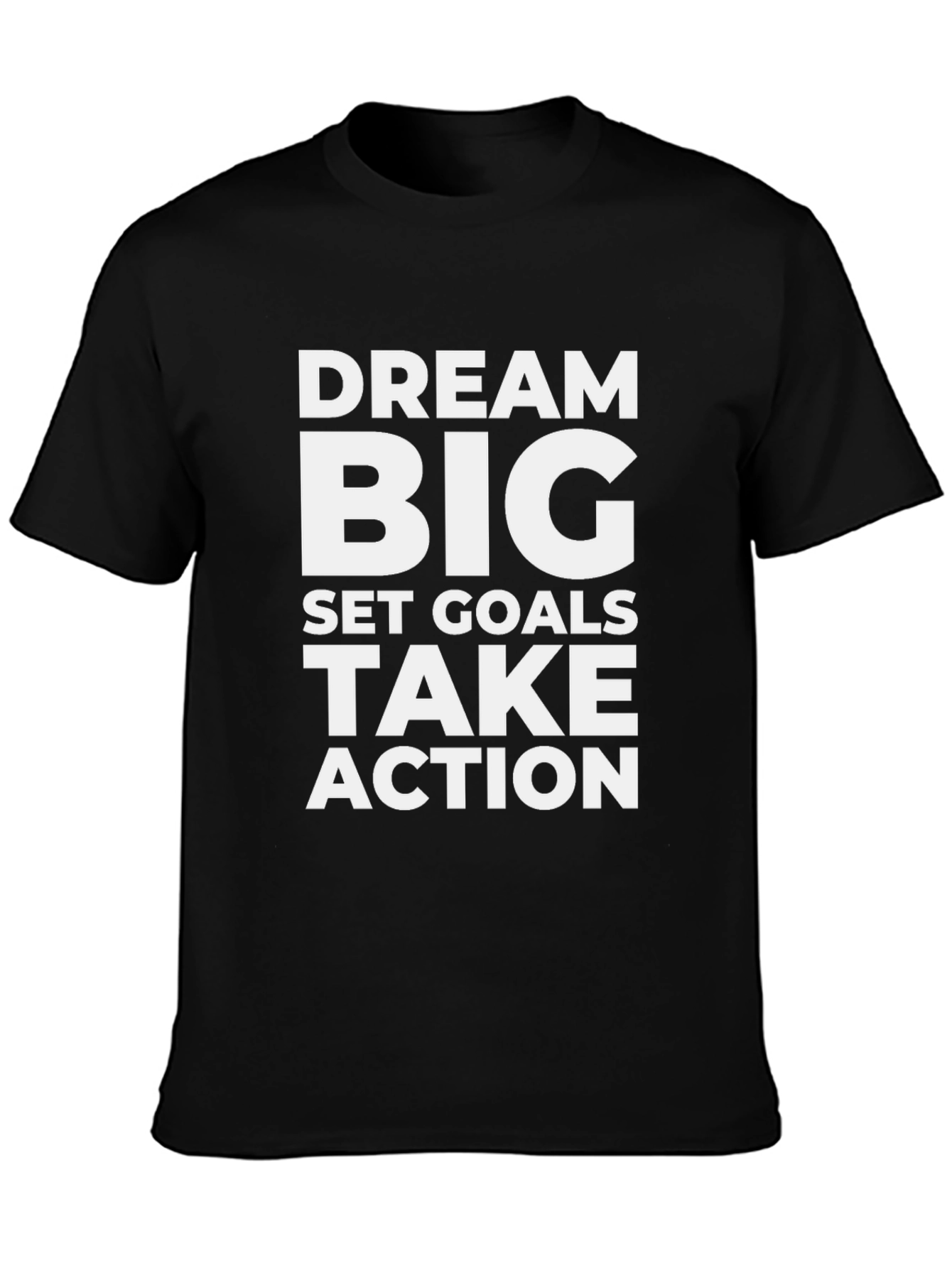 Dream Big Graphic T-Shirt - Motivational Black Tee