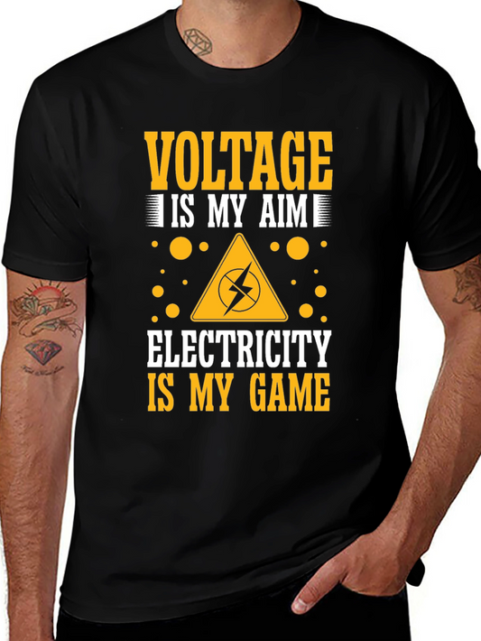 Voltage is My Aim Electricity is My Game T-Shirt