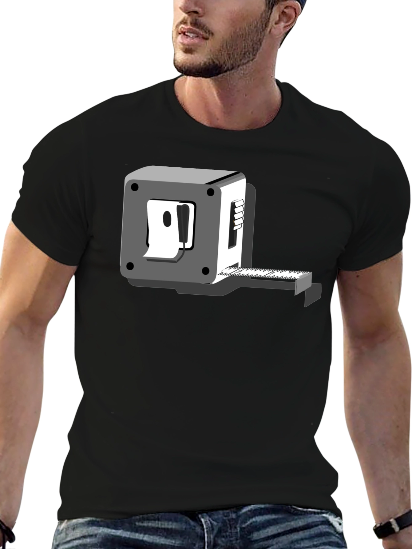 Novelty Graphic Tee - Tape Measure Humor