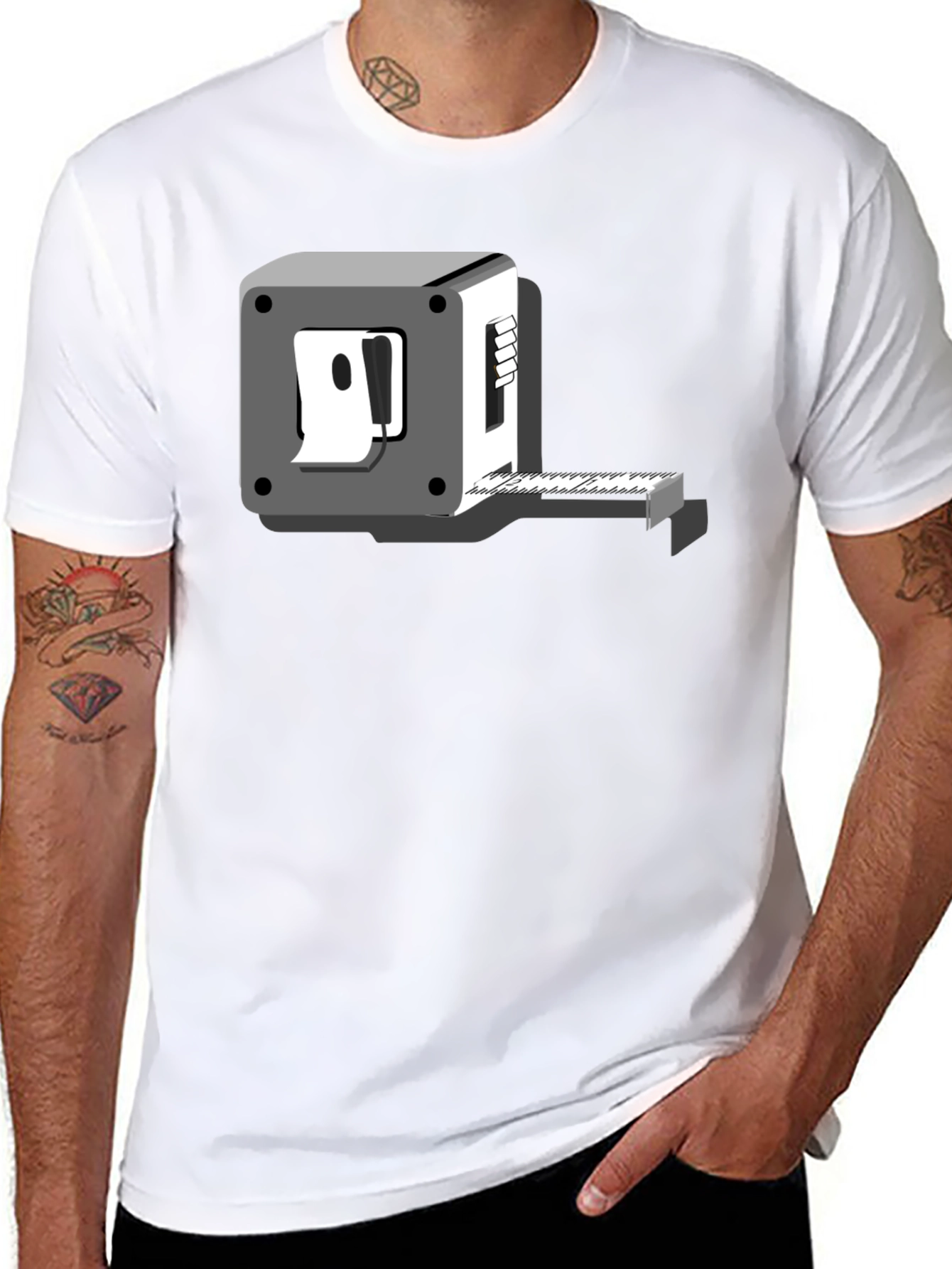 Novelty Graphic Tee - Tape Measure Humor
