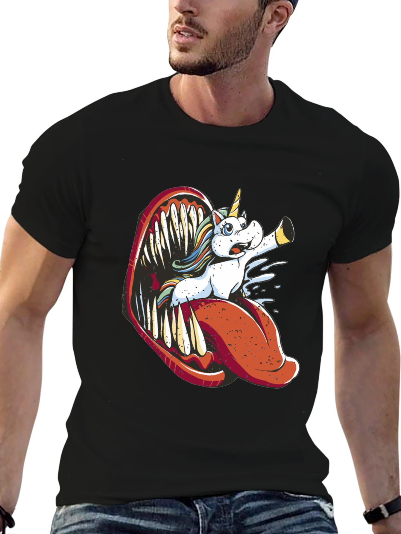 Unicorn Monster Tongue Graphic Tee