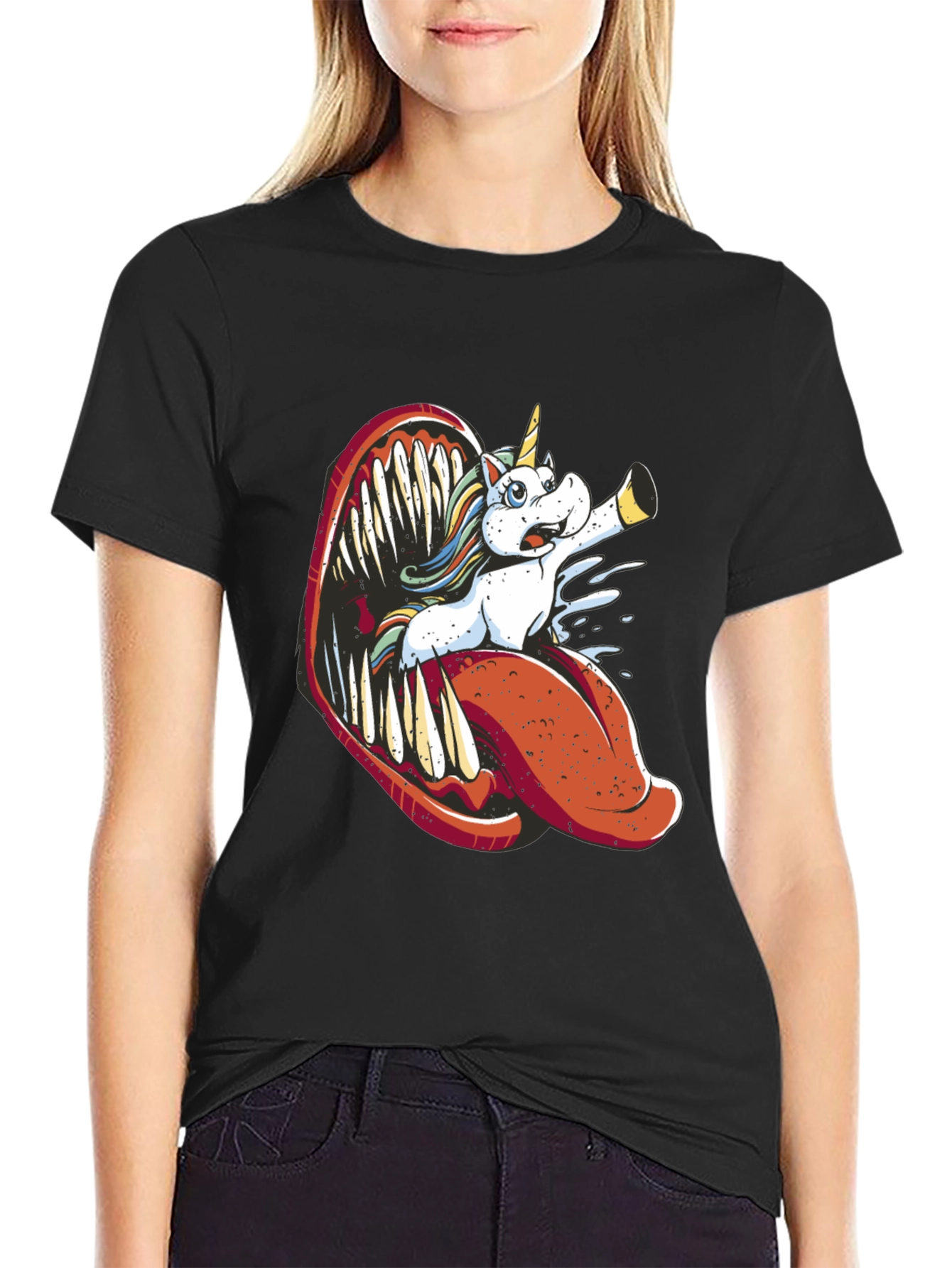 Unicorn Monster Tongue Graphic Tee
