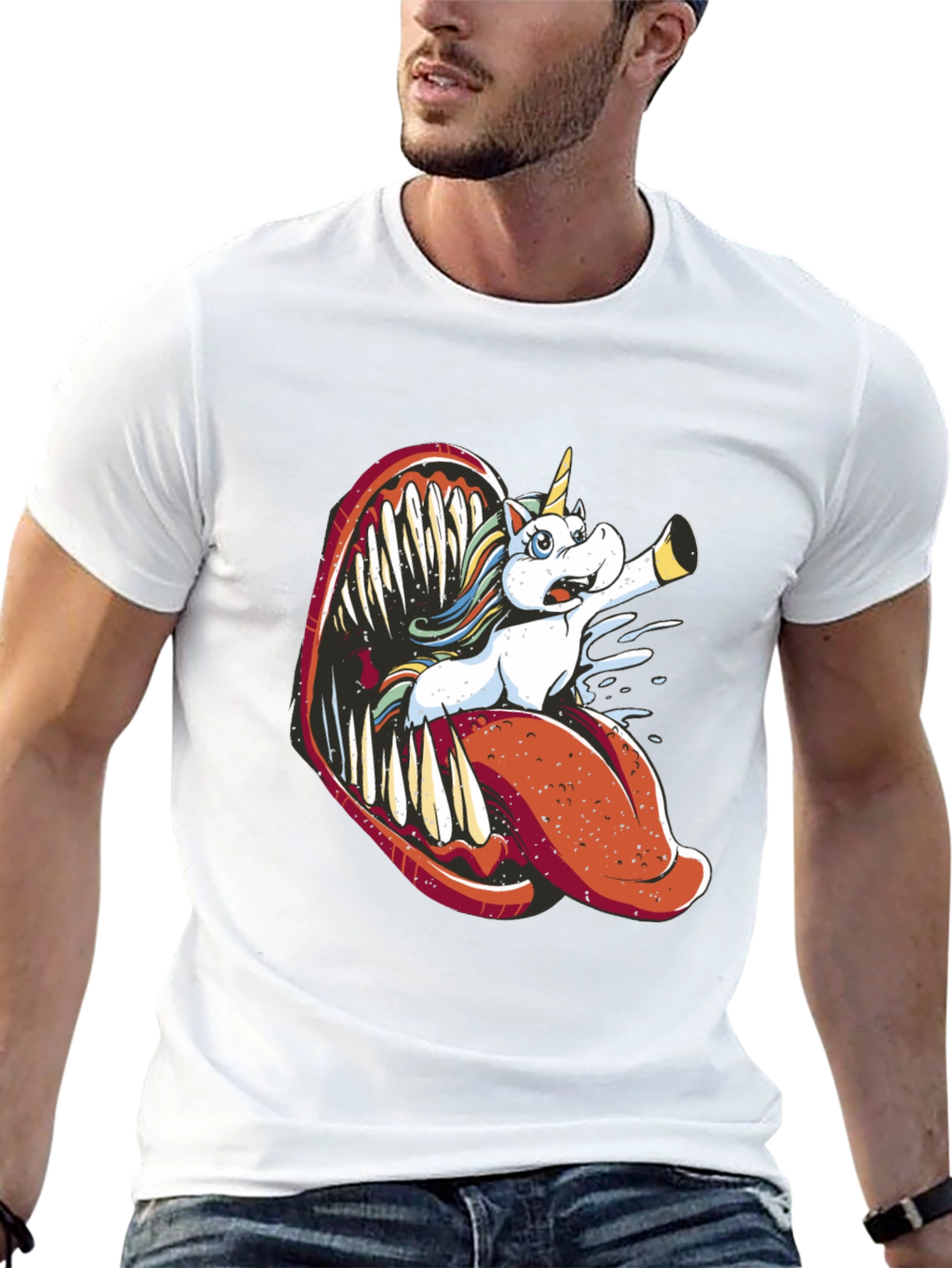 Unicorn Monster Tongue Graphic Tee