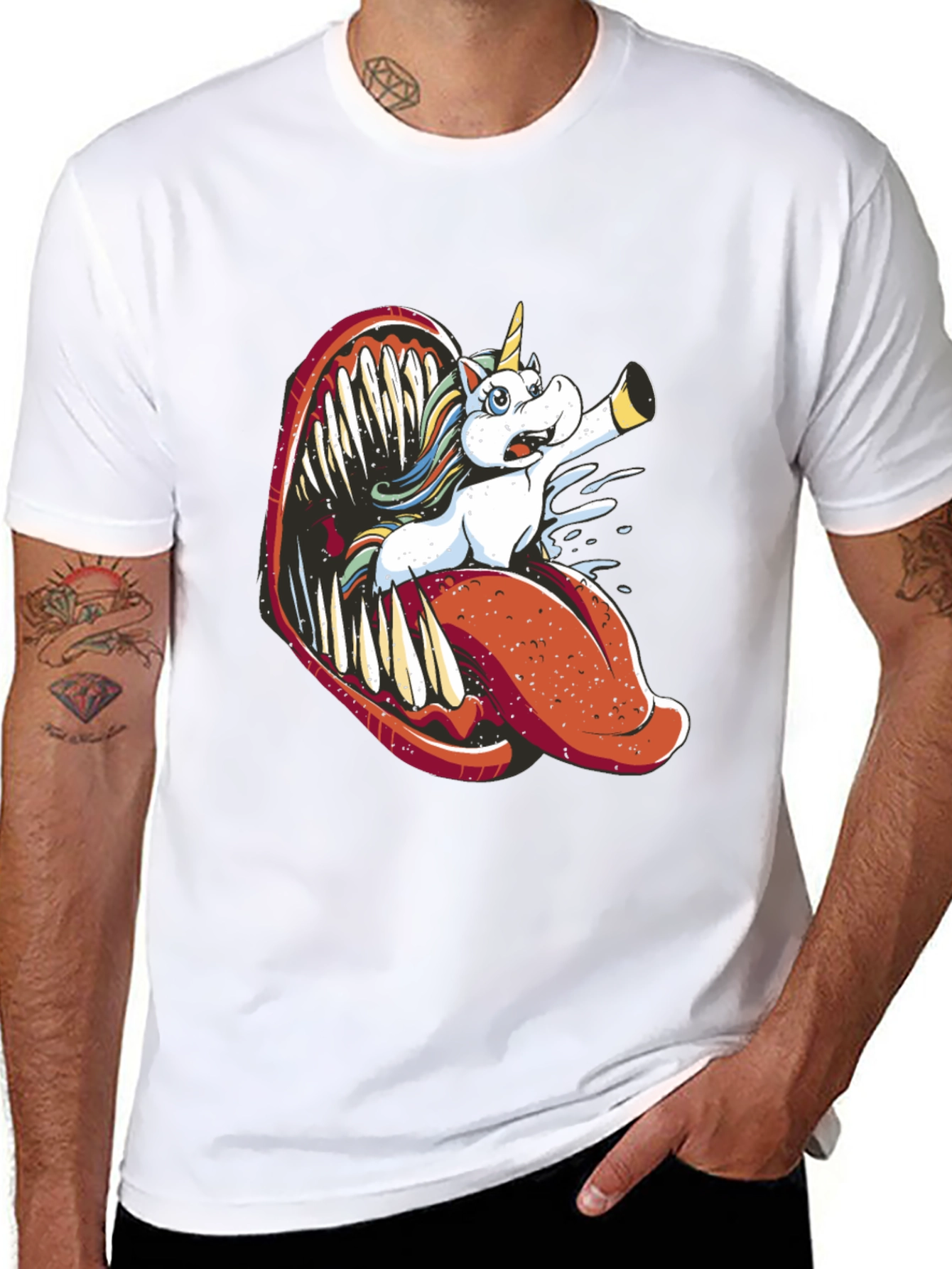 Unicorn Monster Tongue Graphic Tee