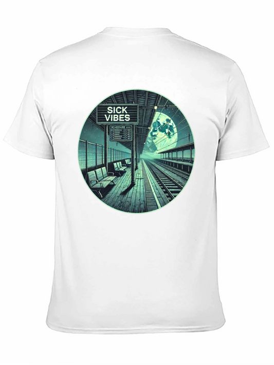 Sick Vibes Station Graphic Tee - Black