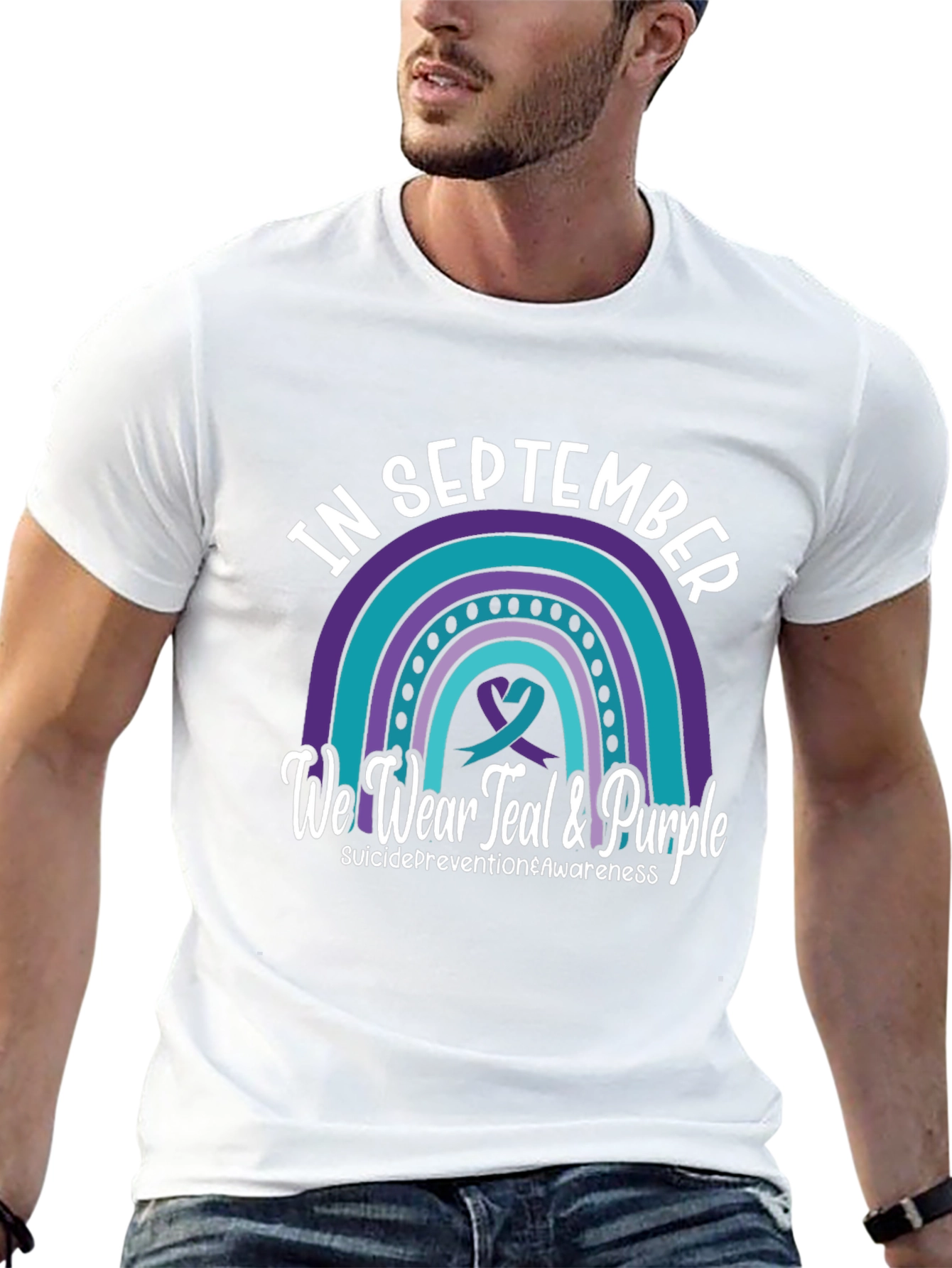 Suicide Awareness Teal & Purple T-Shirt
