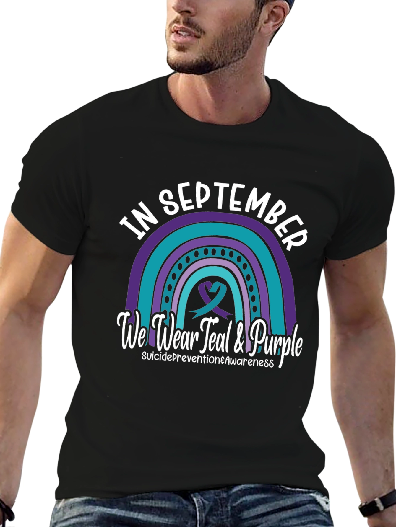 Suicide Awareness Teal & Purple T-Shirt