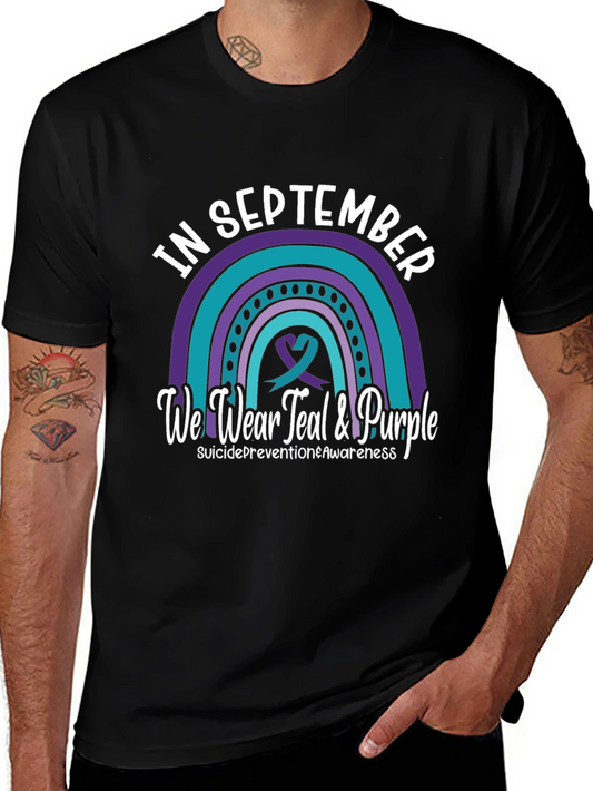Suicide Awareness Teal & Purple T-Shirt