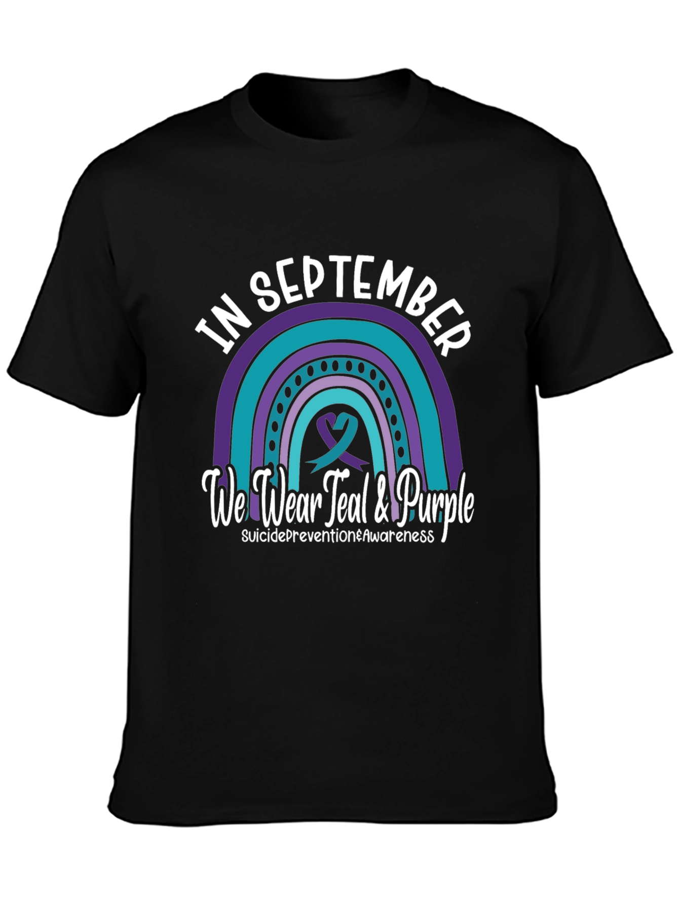 Suicide Awareness Teal & Purple T-Shirt