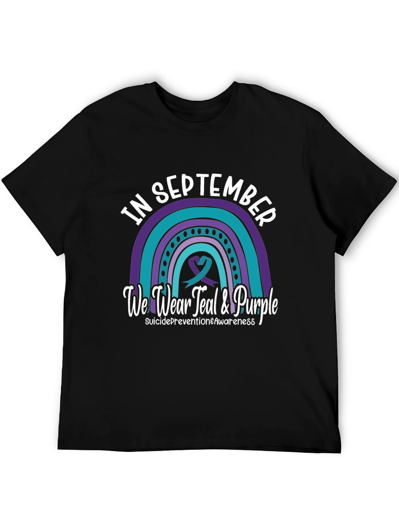 Suicide Awareness Teal & Purple T-Shirt