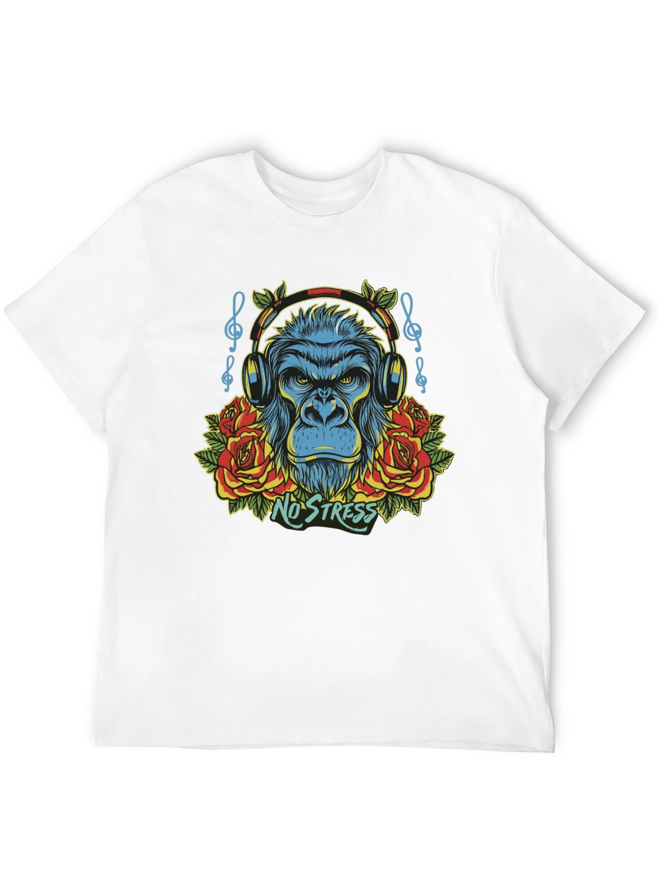 No Stress Gorilla Graphic T-Shirt
