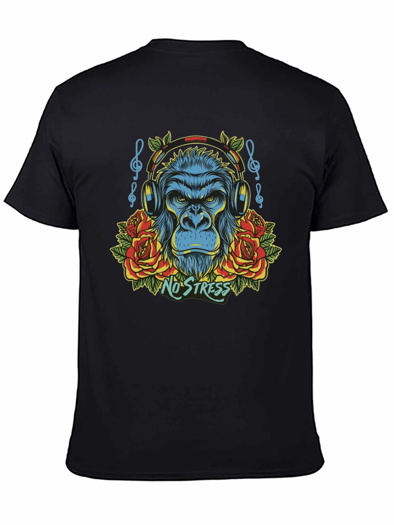 No Stress Gorilla Graphic T-Shirt