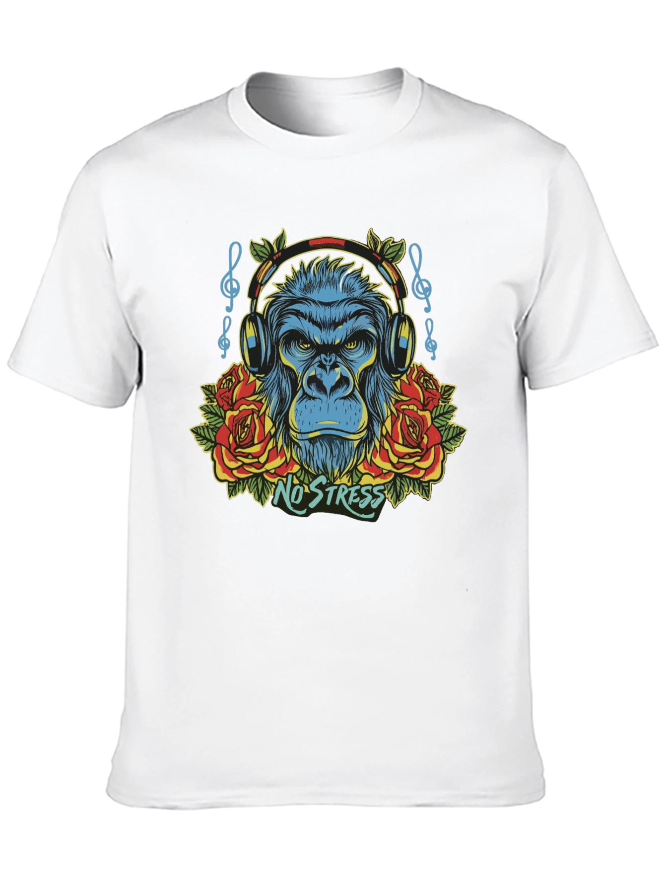 No Stress Gorilla Graphic T-Shirt