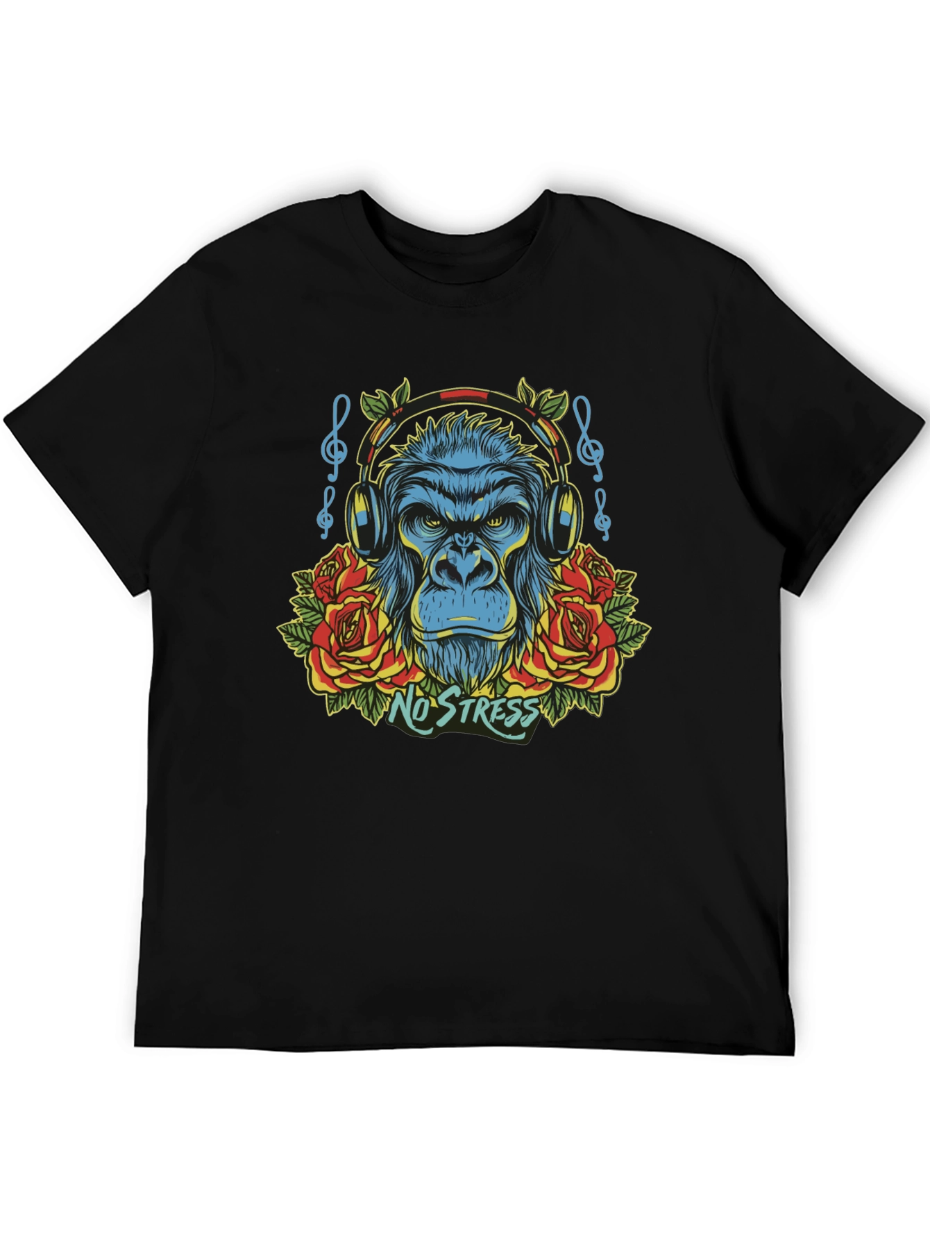 No Stress Gorilla Graphic T-Shirt