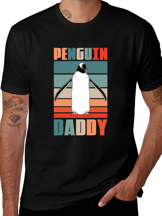 Penguin Daddy Retro T-Shirt
