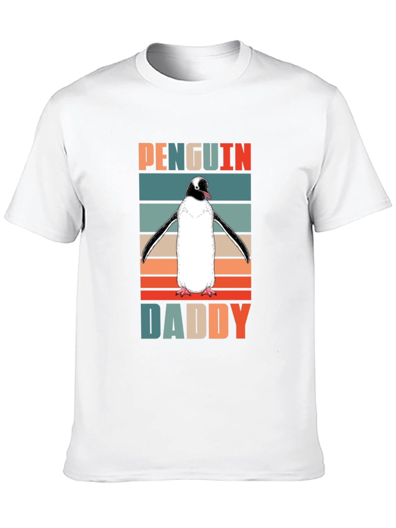 Penguin Daddy Retro T-Shirt