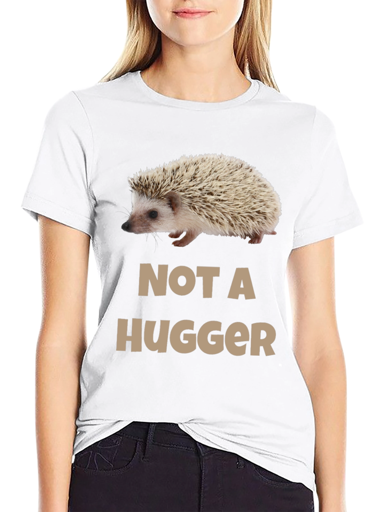 Not A Hugger Hedgehog Graphic Tee